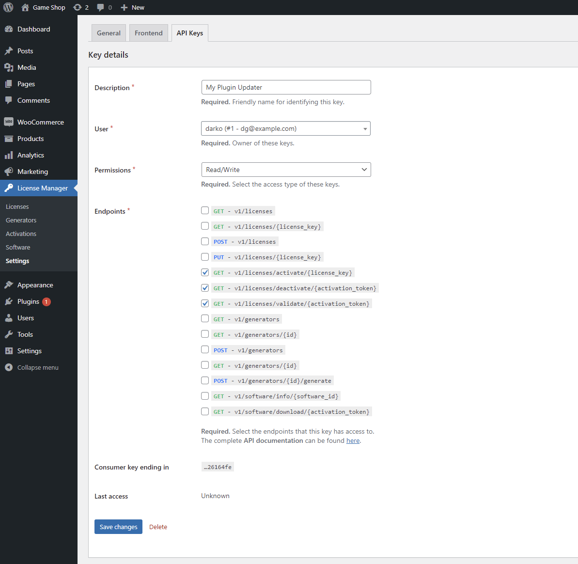 Authentication - Digital License Manager